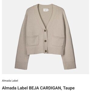 Almada Label BEJA CARDIGAN Taupe in Small